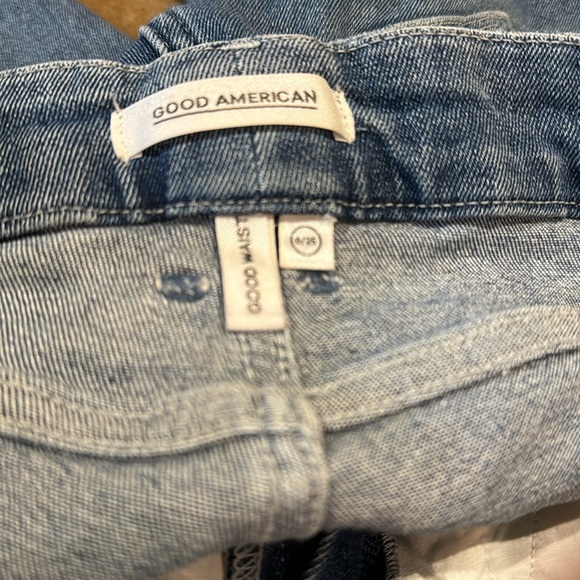 Good American Good Waist Exposed Zipper Stretch Jeans 25 0 Perfect hard to find - Picture 5 of 6